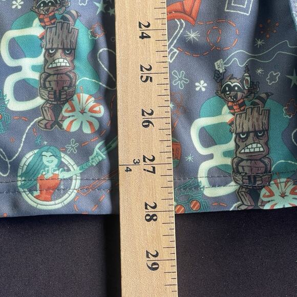 Marvel Guardians of the Galaxy Men Button Up Shirt Small Groot AOP Hawaiian Tiki - Picture 9 of 9